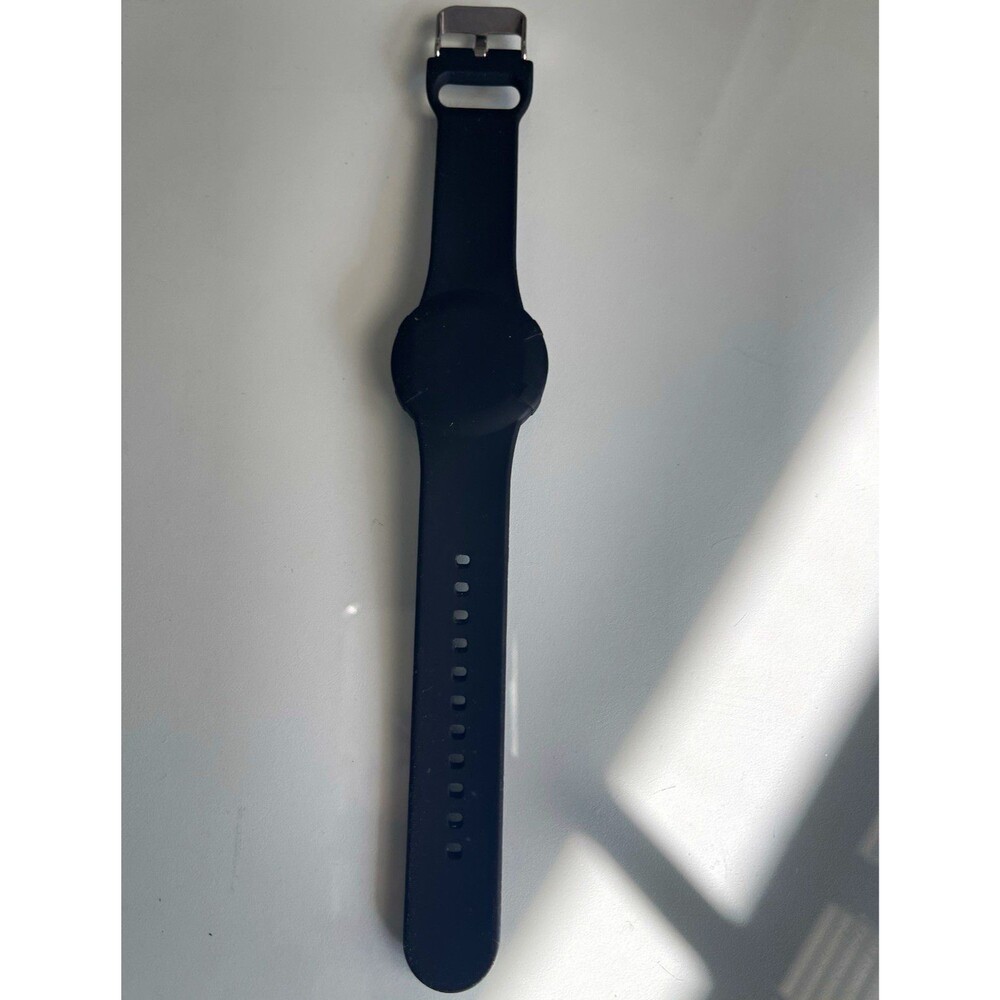 Airtag Black Unisex Wristwatch Strap Replacement with Metal Buckle Closure